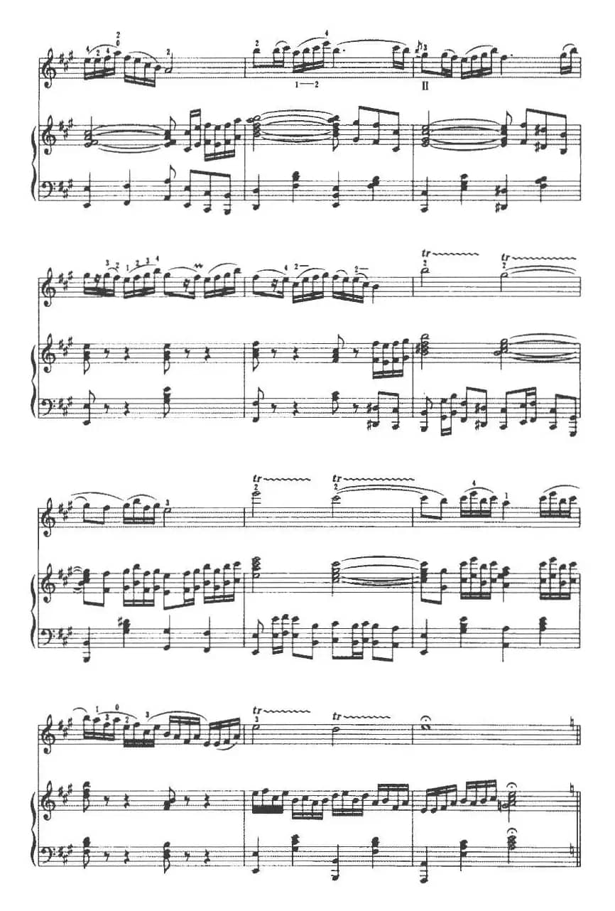 江南春早（朱南溪作曲版、小提琴+钢琴伴奏）