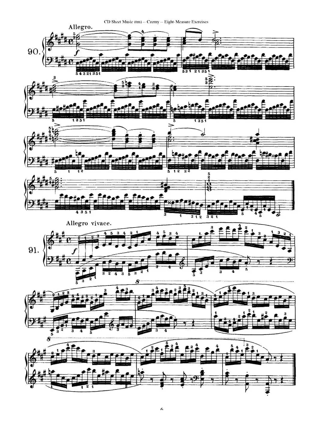 160 Eight- Measure Exercises.Op.821（车尔尼160首钢琴八小节练习曲（88——103））