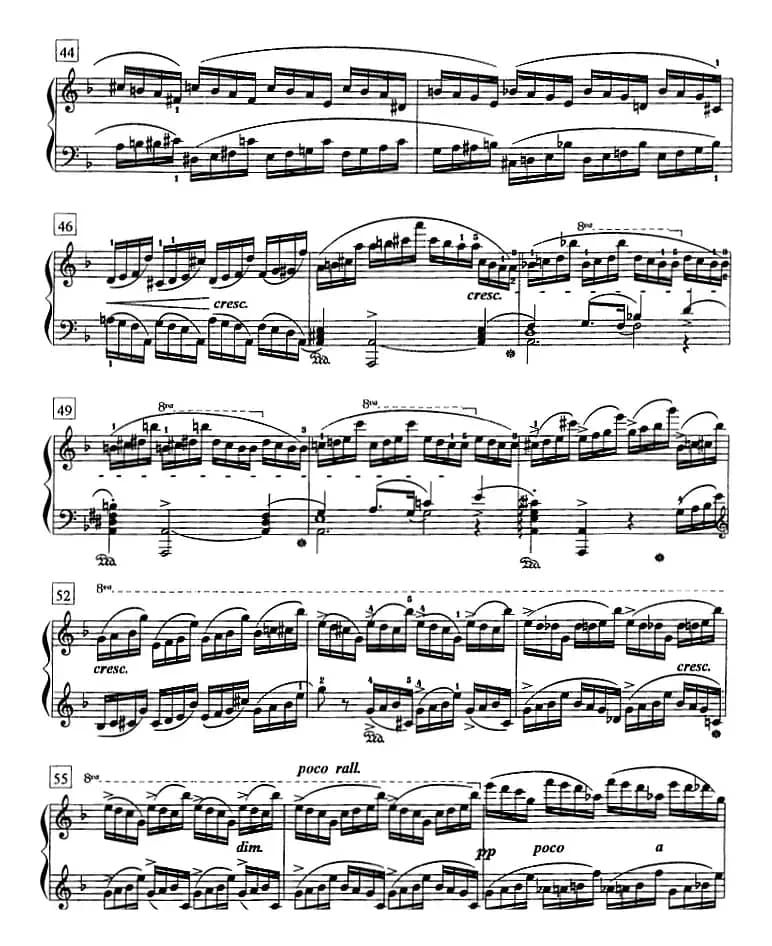 钢琴教程第八级 练习曲（Op.10 No.8）