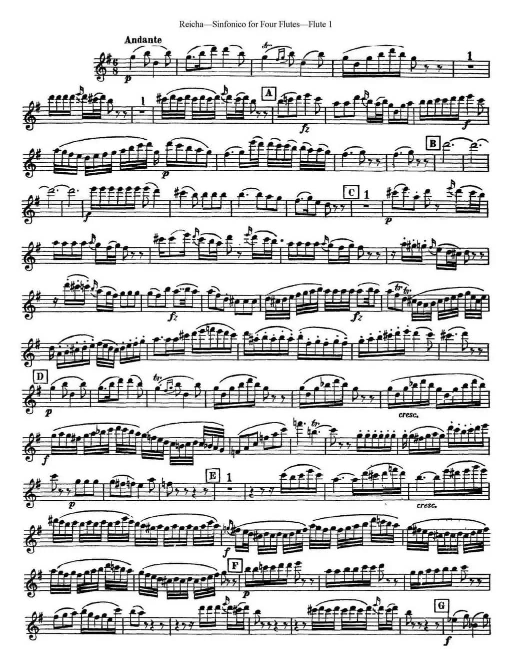 瑞查长笛四重奏（Flute 1）