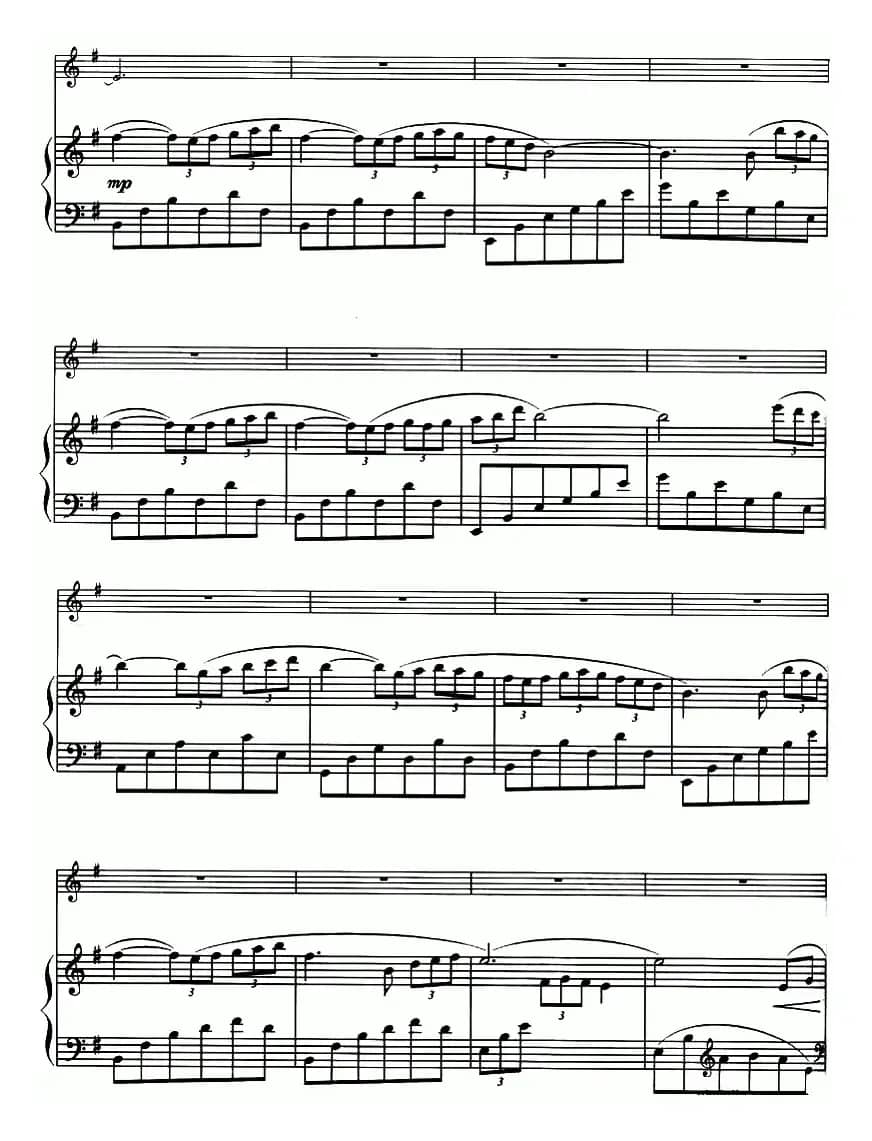 晚祷 evensong（小提琴+钢琴谱）