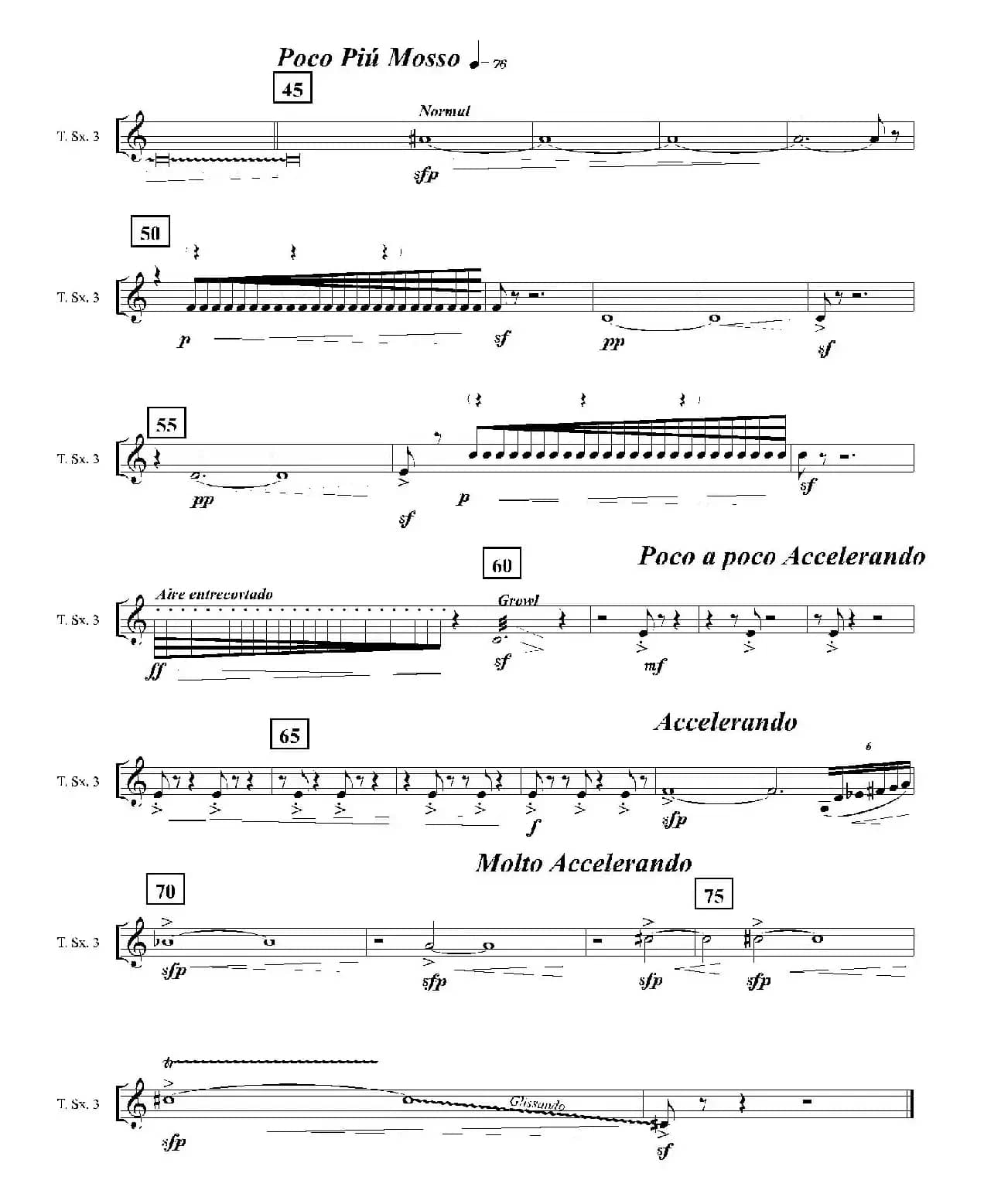 Ingravity（第四乐章）（第三次中音萨克斯分谱）