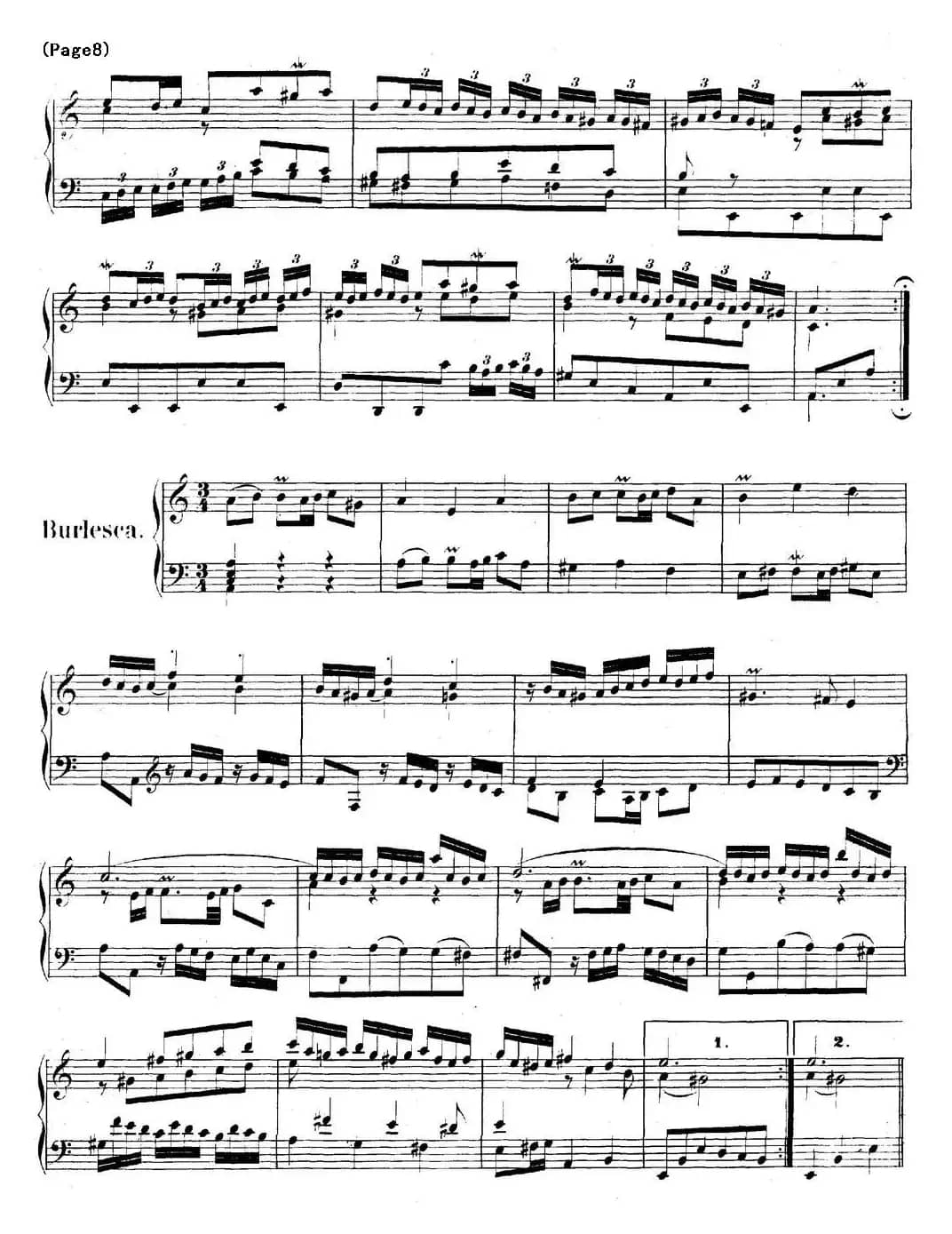 帕蒂塔6首德国组曲（No.3 a小调 巴赫 Partita a Minor BWV 827）