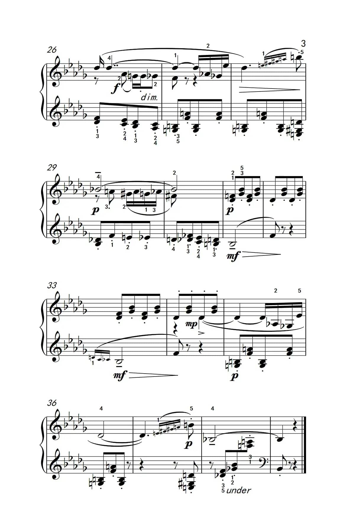 第五级 1.瞬息的幻想（中央音乐学院 钢琴（业余）考级教程 4-6级）