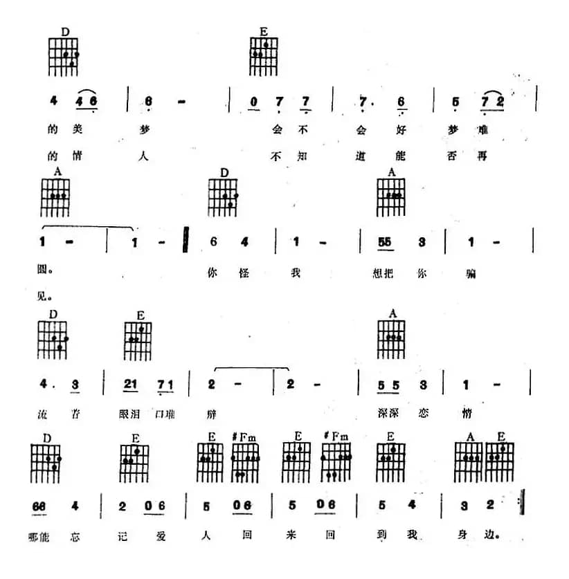 寻梦园（电子琴吉他弹唱）