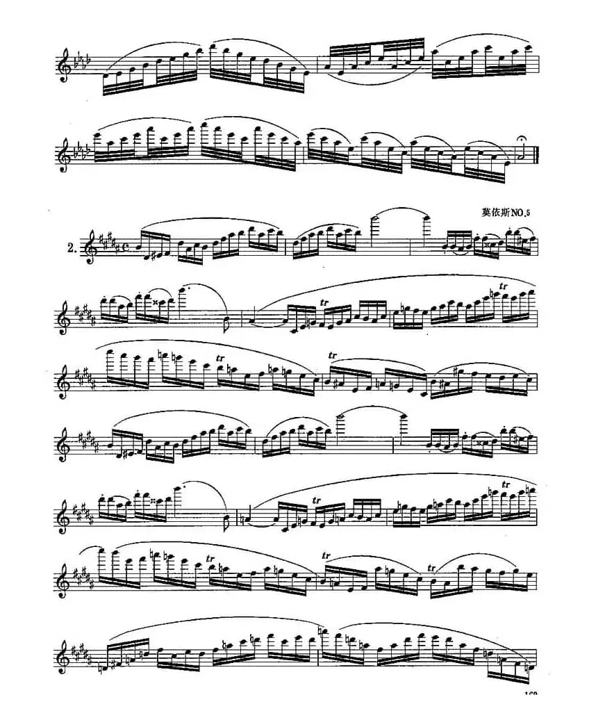 长笛九级考级曲谱（第一、二部分）