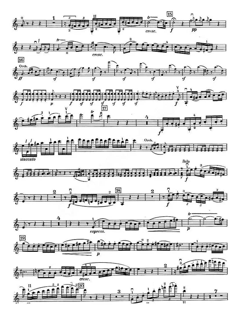 C大调小提琴协奏曲 Op.56（小提琴分谱）