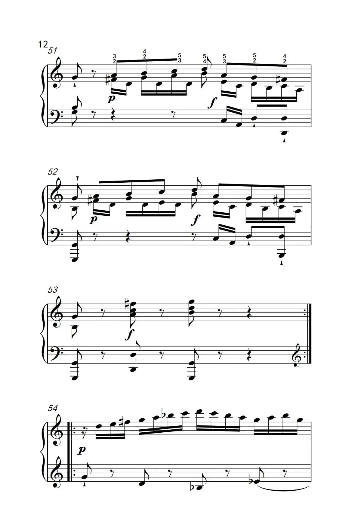 第九级1.C大调奏鸣曲 第一乐章 Hob.XVI 50（中央音乐学院 钢琴（业余）考级教程 7-9级）