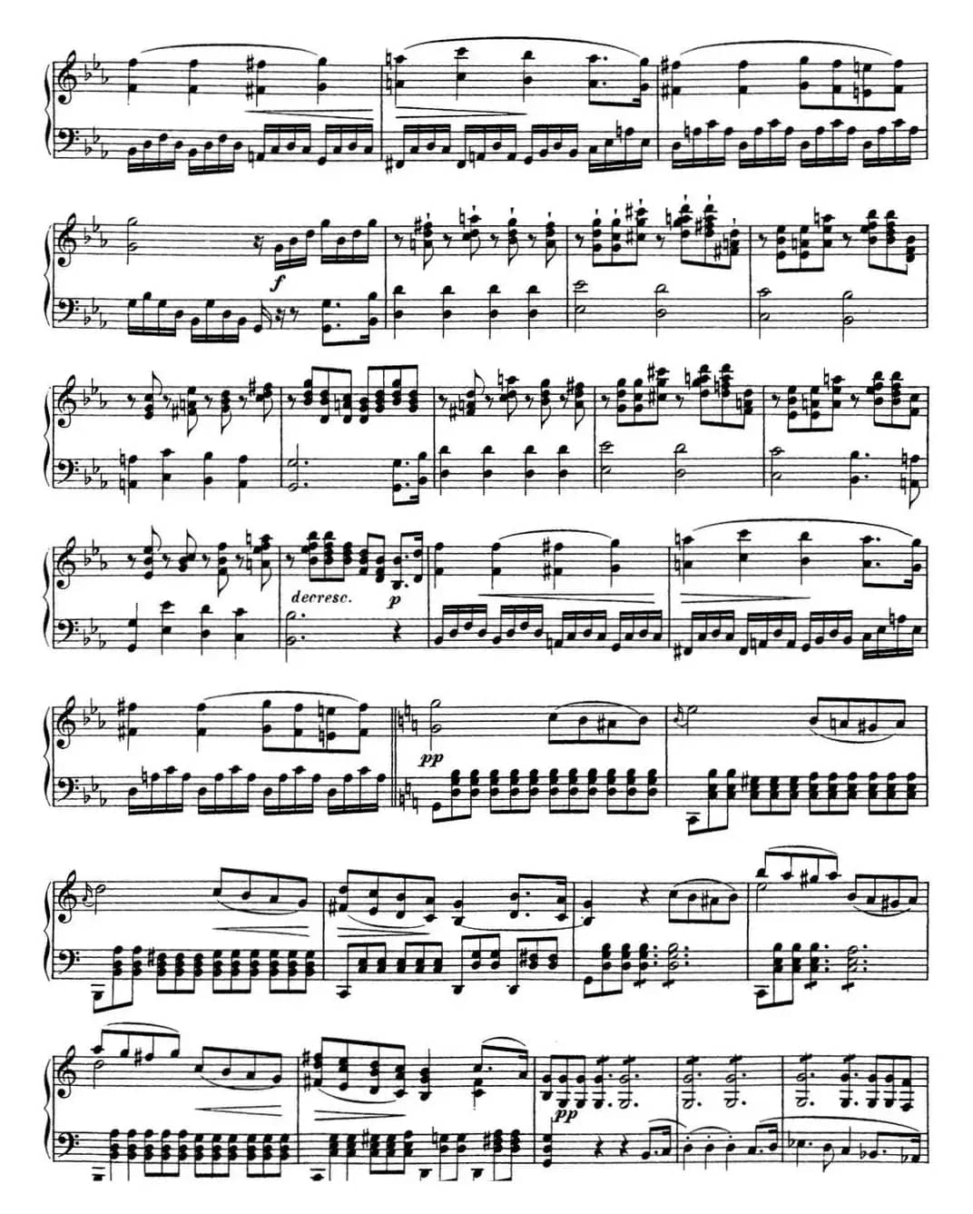 舒伯特c小调即兴曲D.899，Op.90（NO.1）