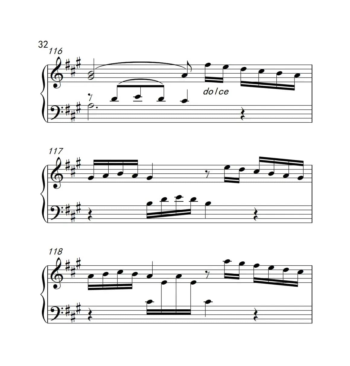 奏鸣曲 Opus 2 Nr.2 第四乐章（贝多芬奏鸣曲集 1）