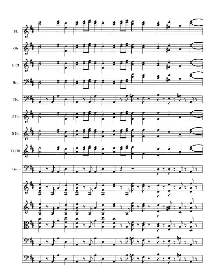 欢乐颂（总谱）