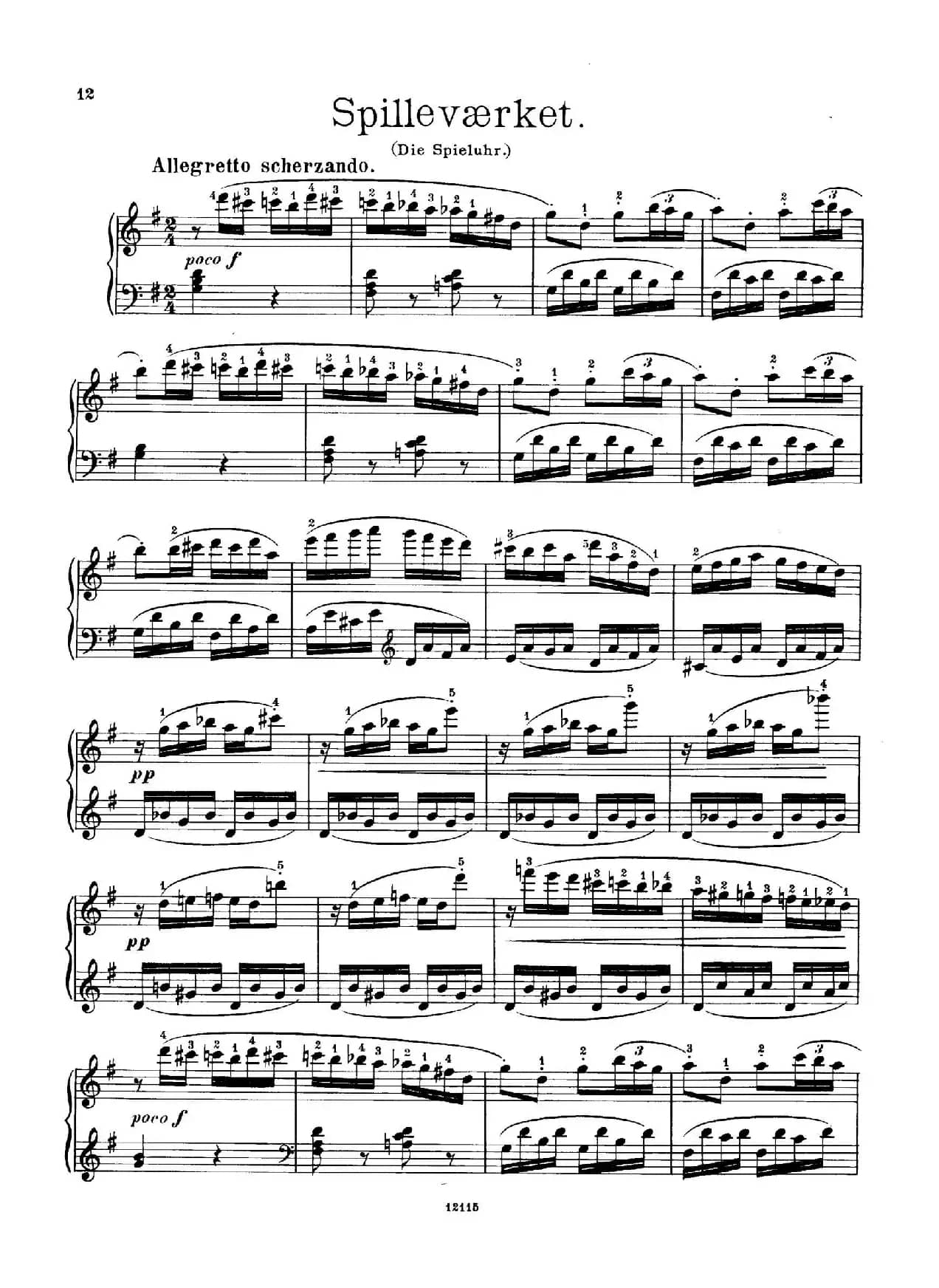 Six Humorous Bagatelles Op.11（6首幽默小品·6）