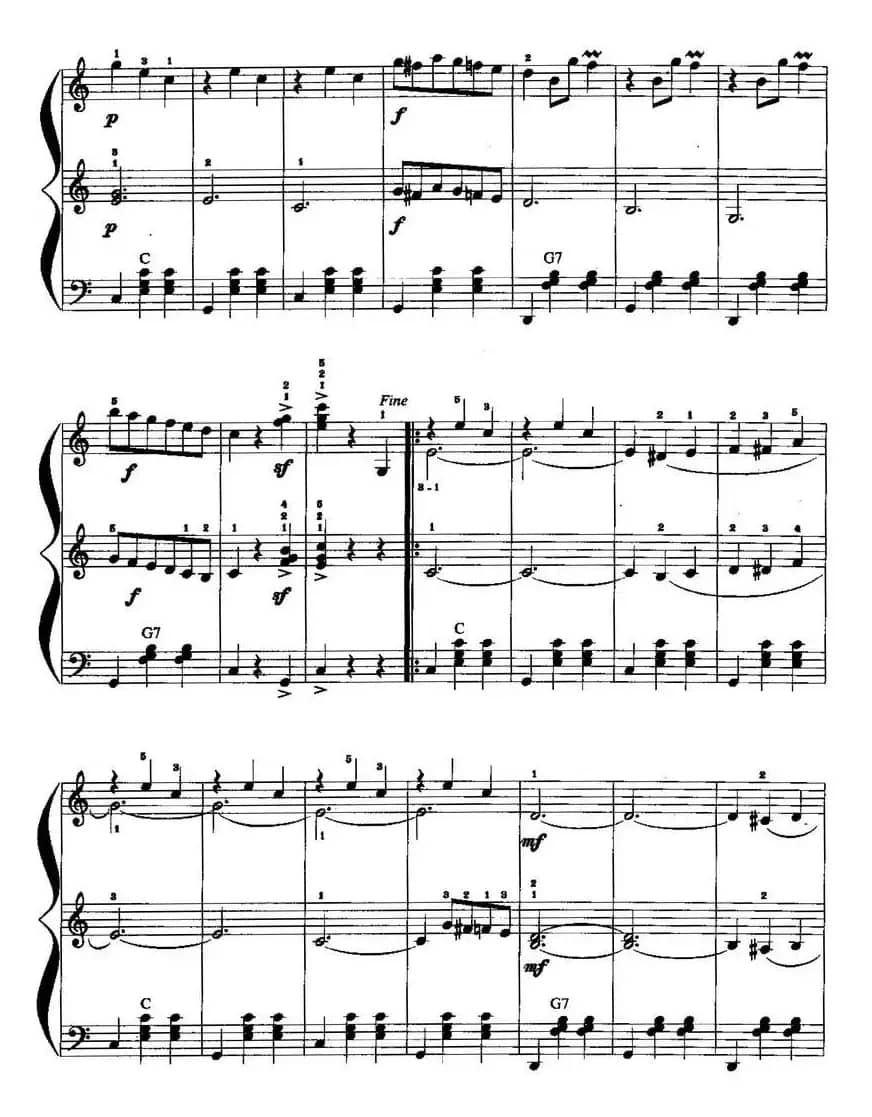 儿童手风琴曲：杜鹃圆舞曲（二重奏）