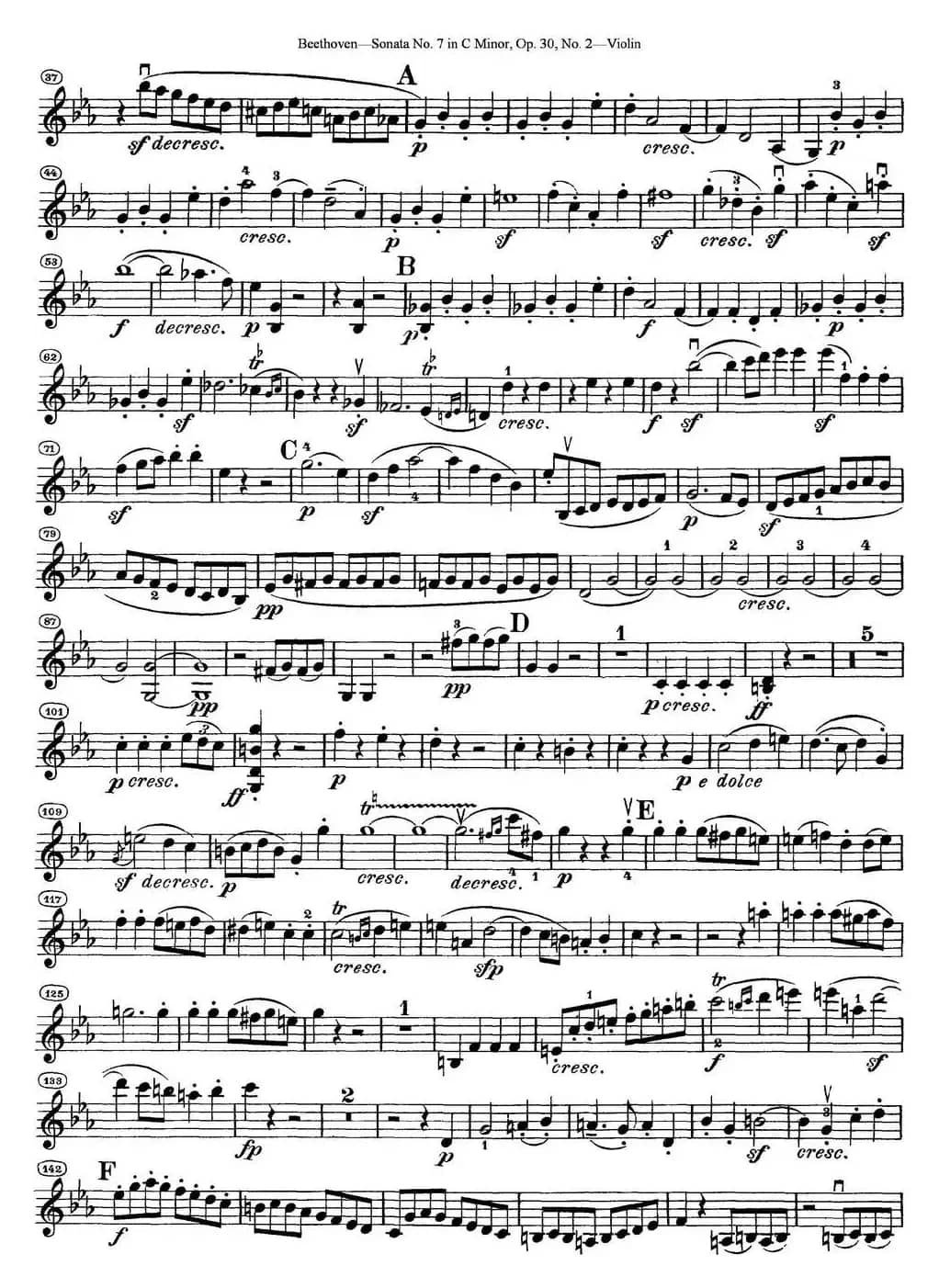 Violin Sonata No.7 in C Minor Op.30 No.2