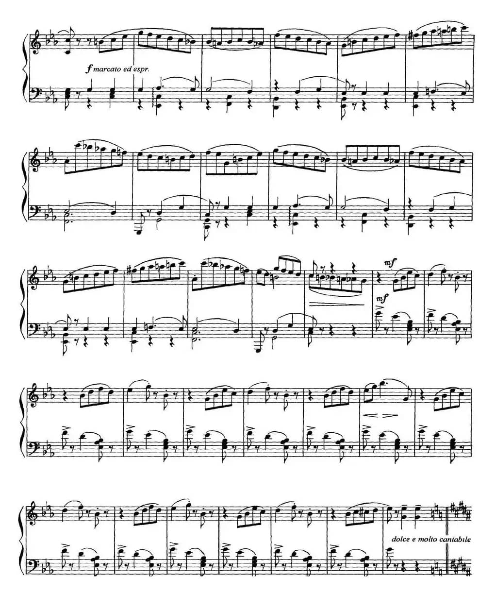 柴可夫斯基18首钢琴小品Op.72（11.Valse bluette）