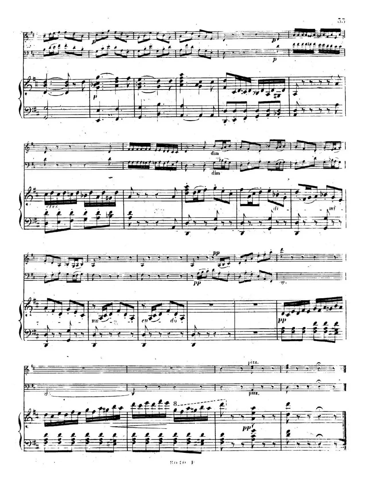 Piano Trio No.1 in d Minor Op.49（d小调第一钢琴三重奏·第三乐章）