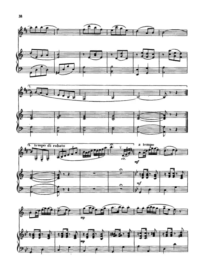 回旋曲（单簧管+钢琴伴奏）