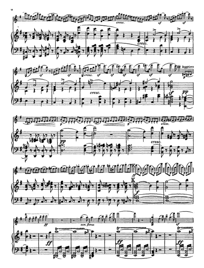 E小调协奏曲（Op.64）（小提琴+钢琴）