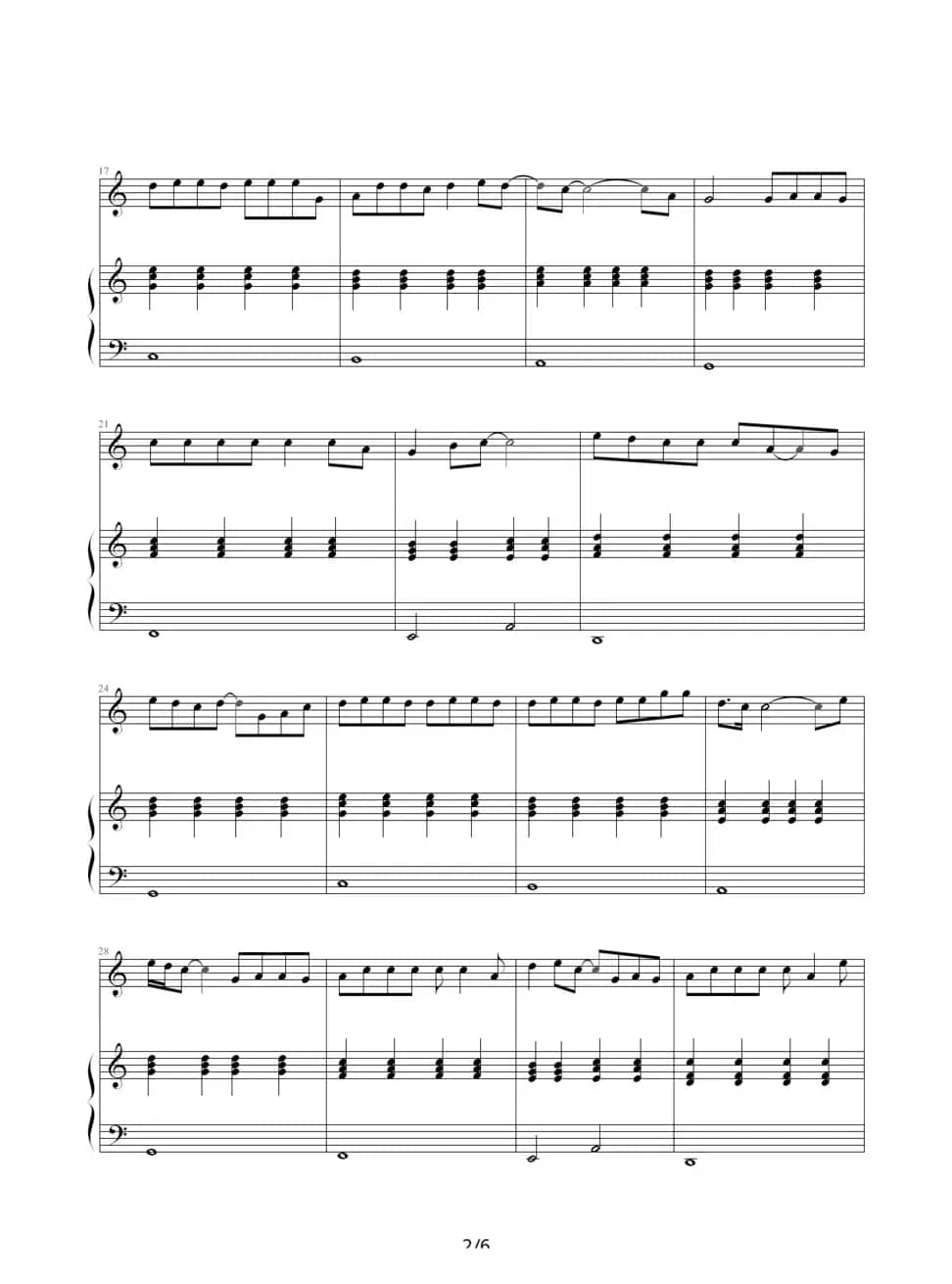 冰封的记忆（钢琴伴奏谱）