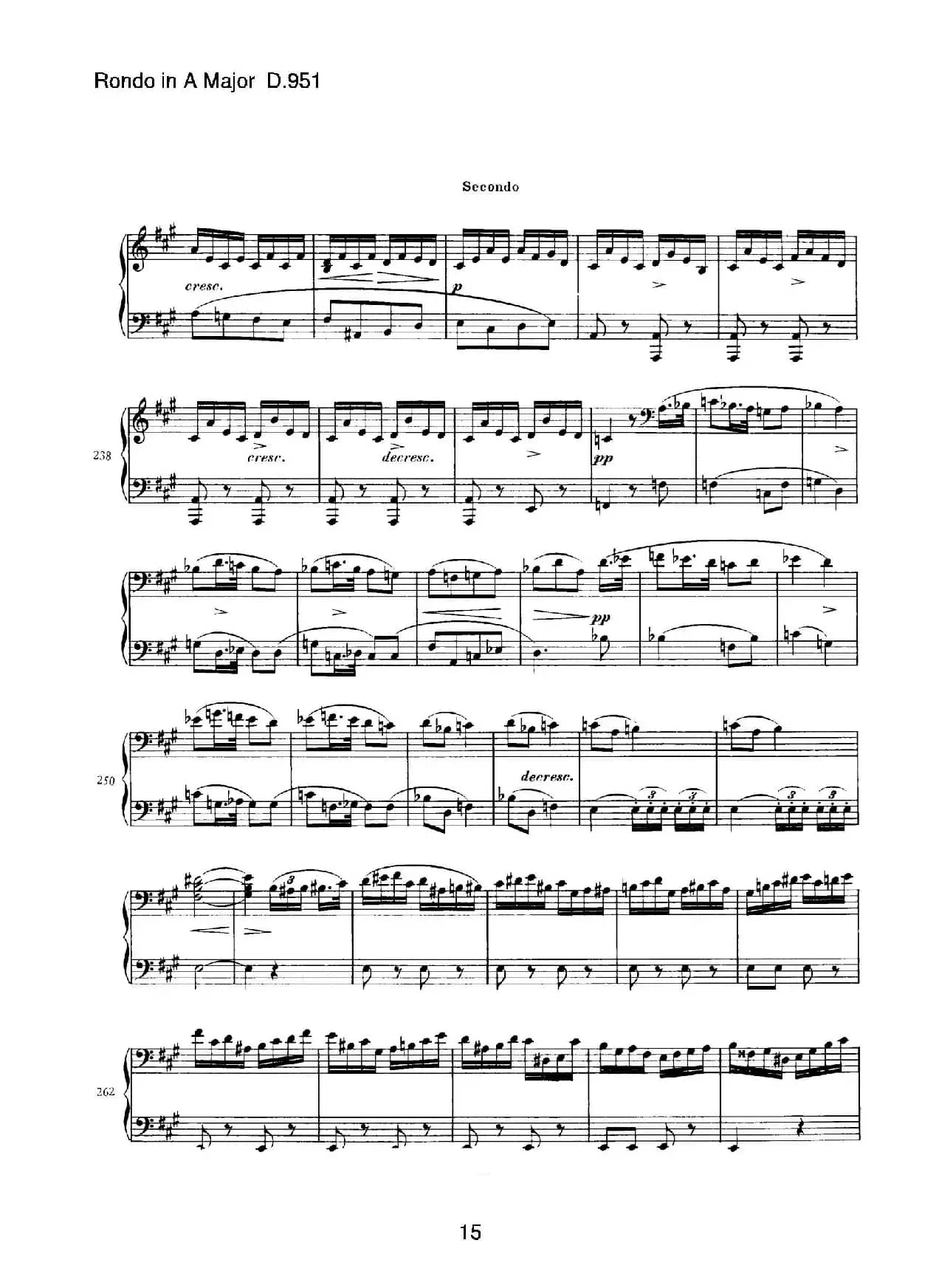 Grand Rondeau in A Major Op.107（A大调回旋曲·四手联弹）