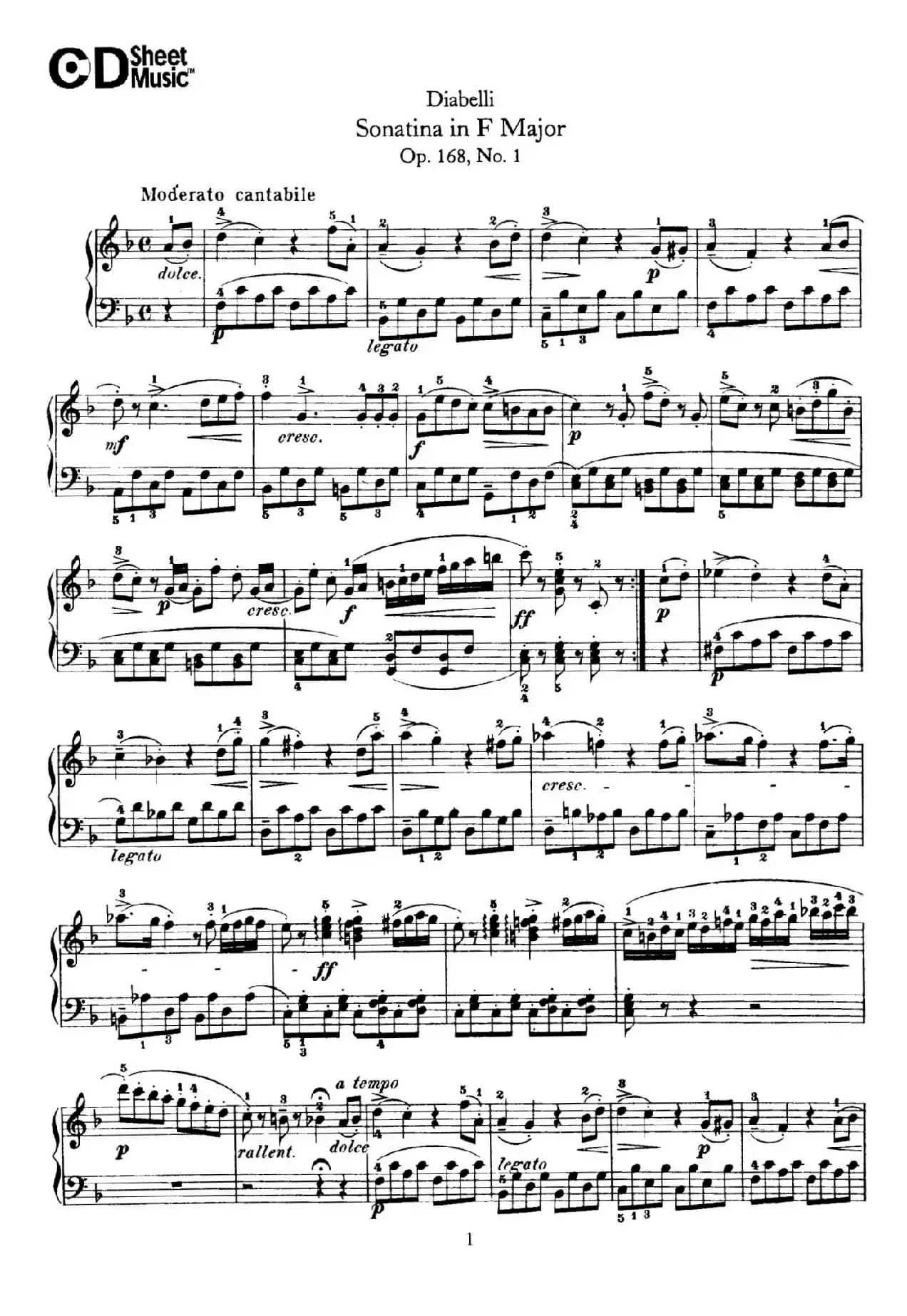 7 Piano Sonatinas Op.168（7首钢琴小奏鸣曲 No.1）