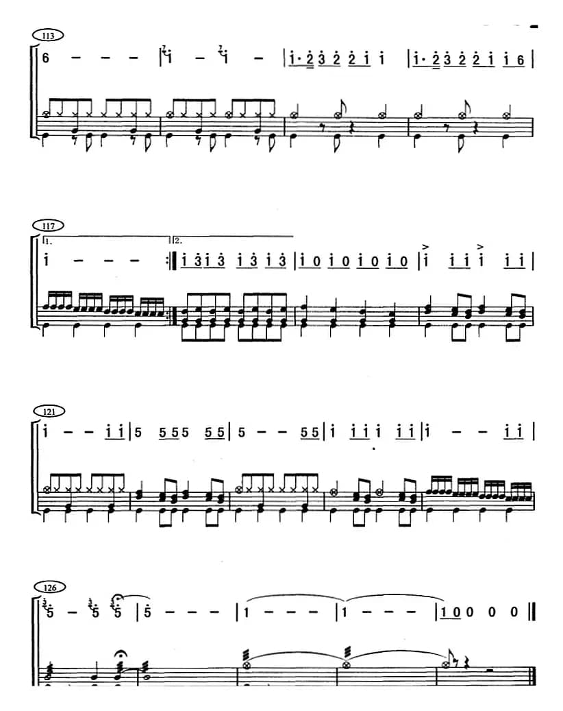 北京喜讯传边寨（架子鼓、主旋律+鼓谱）