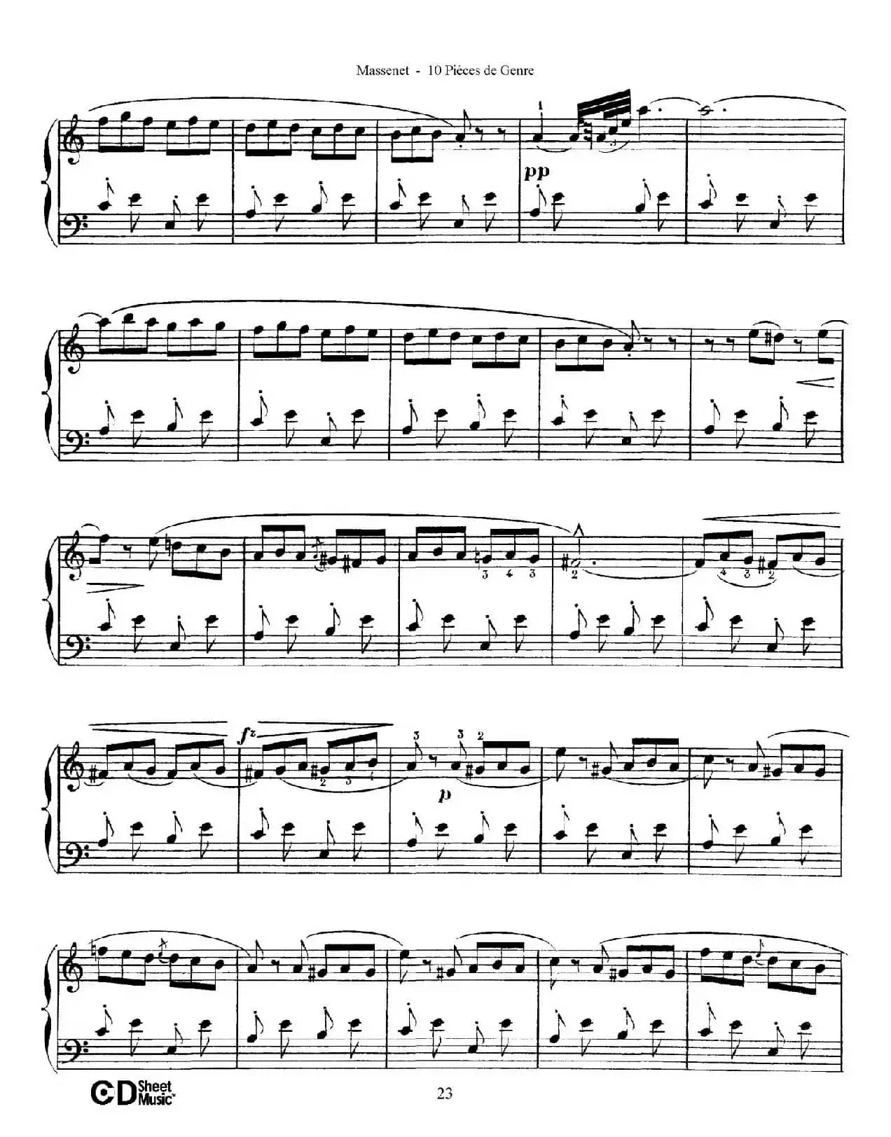 Dix Pièces de Genre Op.10（10首个性小品·Ⅵ）