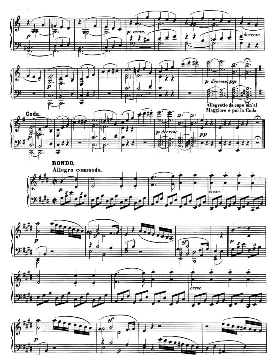 贝多芬钢琴奏鸣曲09 E大调 Op.14 No.1 E major