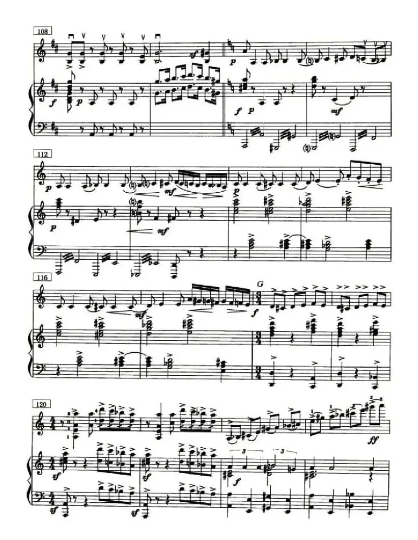 鼓声（小提琴+钢琴）