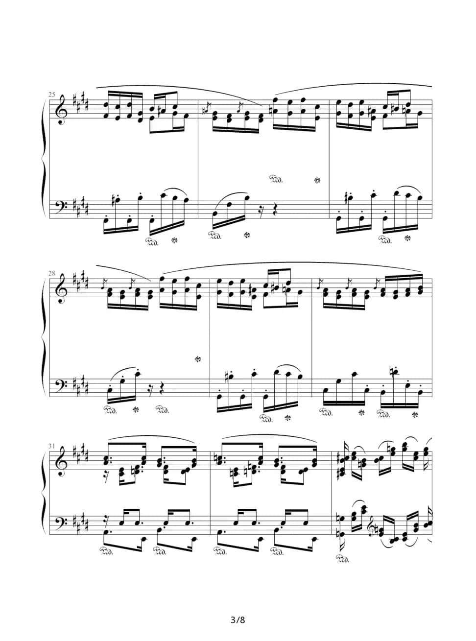 Chopin.肖邦 练习曲 Op.10 No.3 离别曲