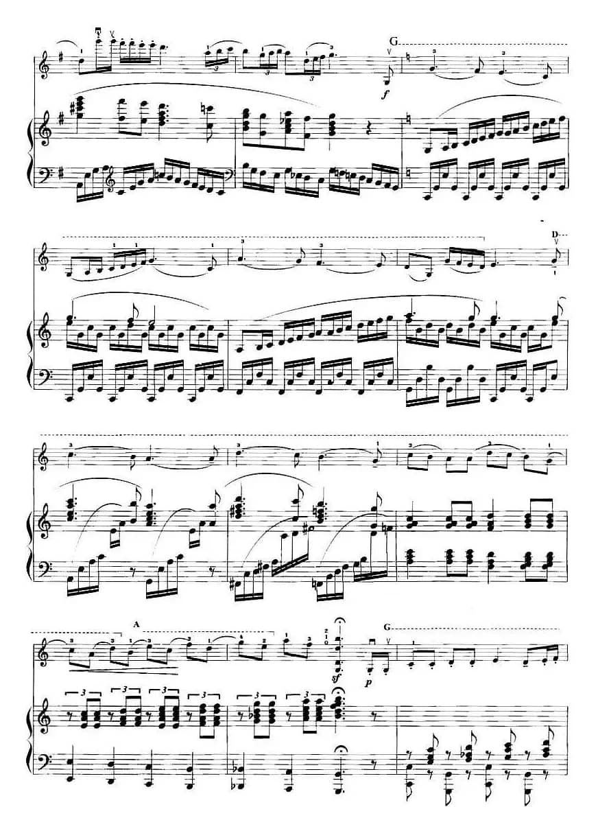 在密密的森林里（原名《游击队歌》）（小提琴+钢琴伴奏）