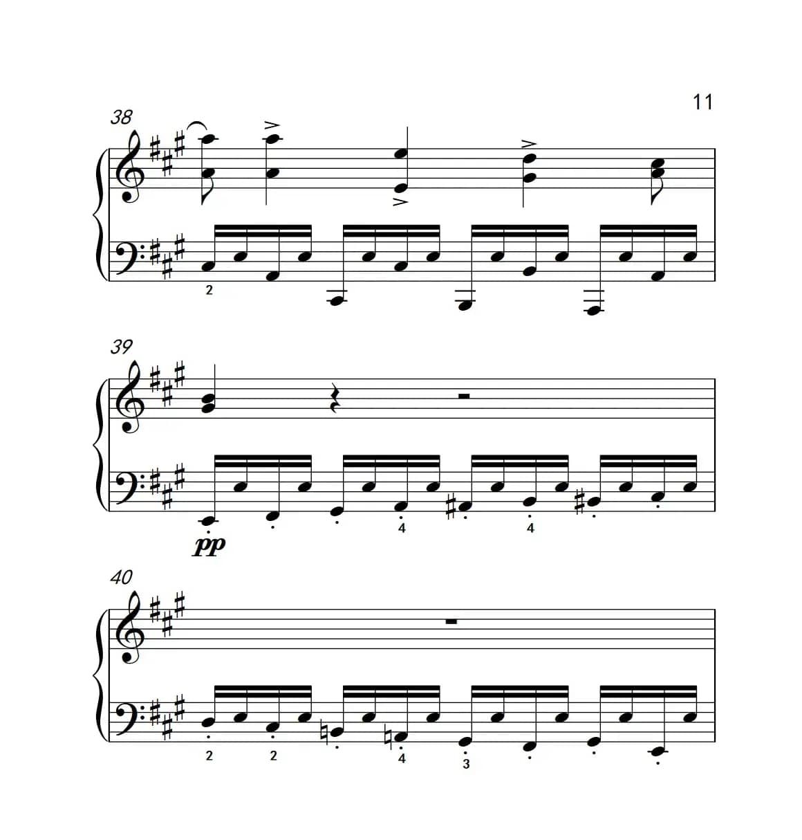 奏鸣曲 Opus 2 Nr.2 第四乐章（贝多芬奏鸣曲集 1）