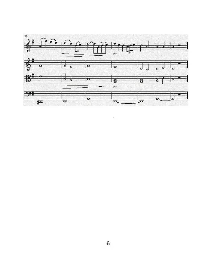 No.1弦乐四重奏总谱（第二乐章）