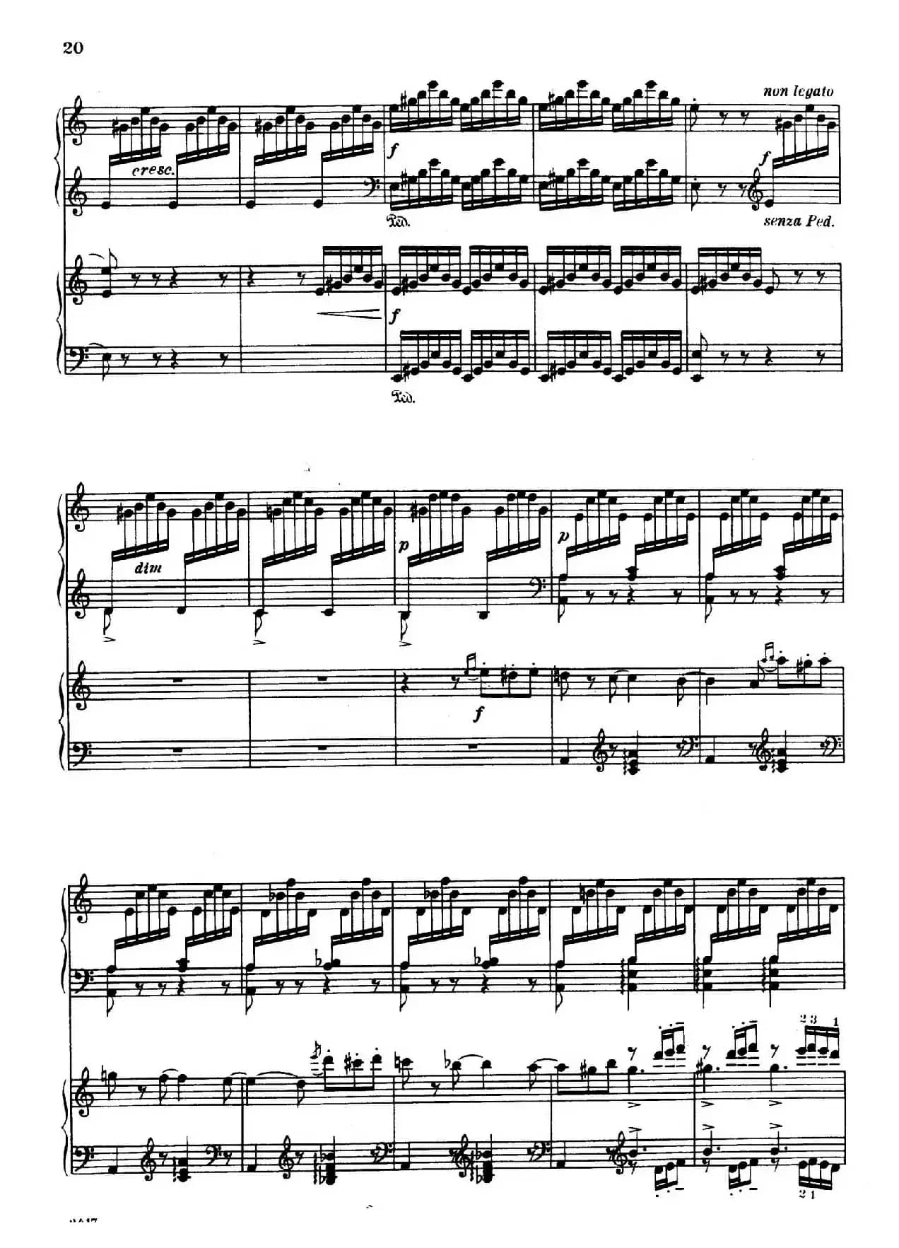 Introduction et Rondo Capriccioso Op.28（引子与随想回旋曲·双钢琴）