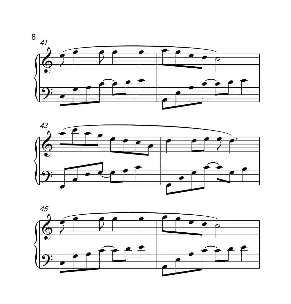 荷塘月色（《弹吧音教》制谱）