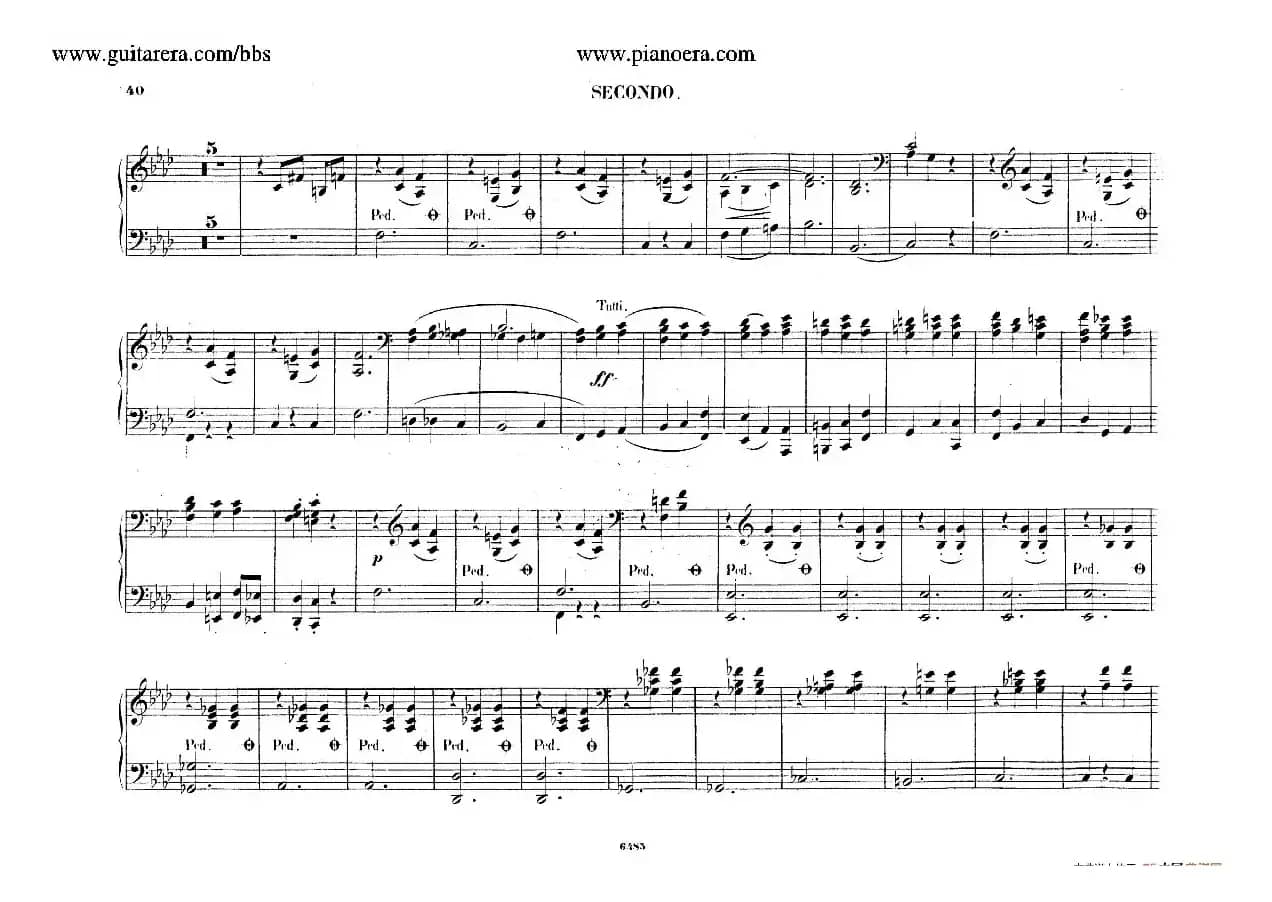 Piano Concerto No.2 in f Minor Op.21（f小调第二钢琴协奏曲·四手联弹版）