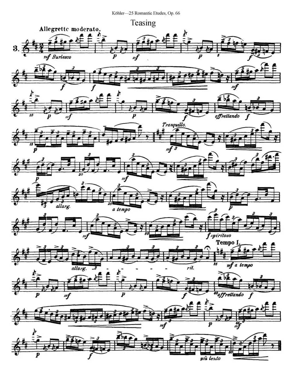 25首浪漫练习曲作品66号（NO.3）