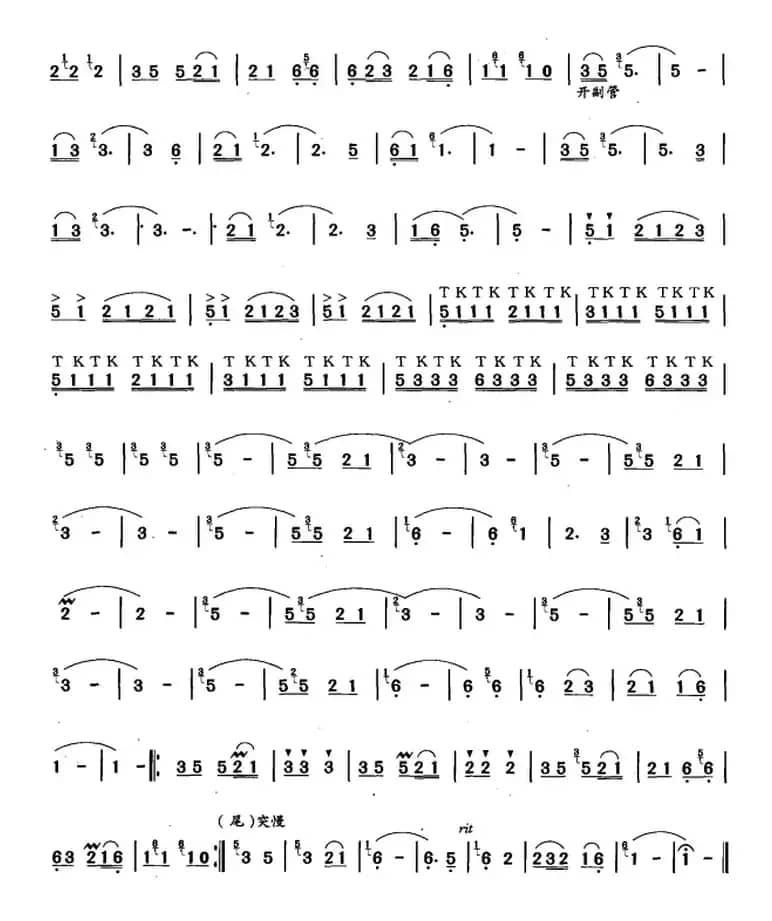 葫芦丝、巴乌九级考级曲目：竹楼里飞出的歌