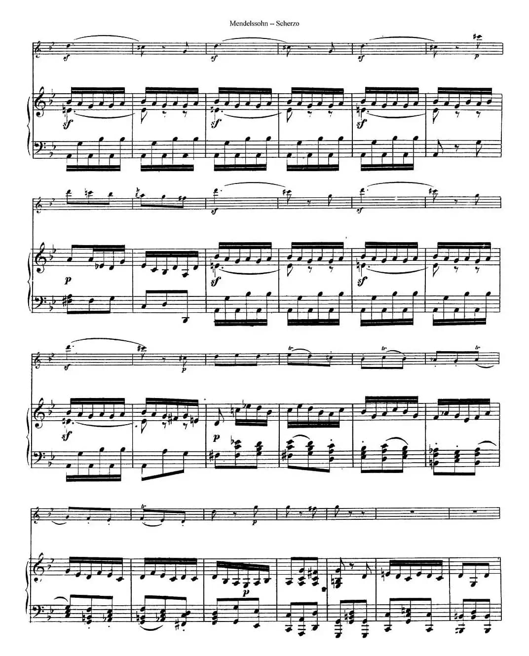 Scherzo（长笛+钢琴）