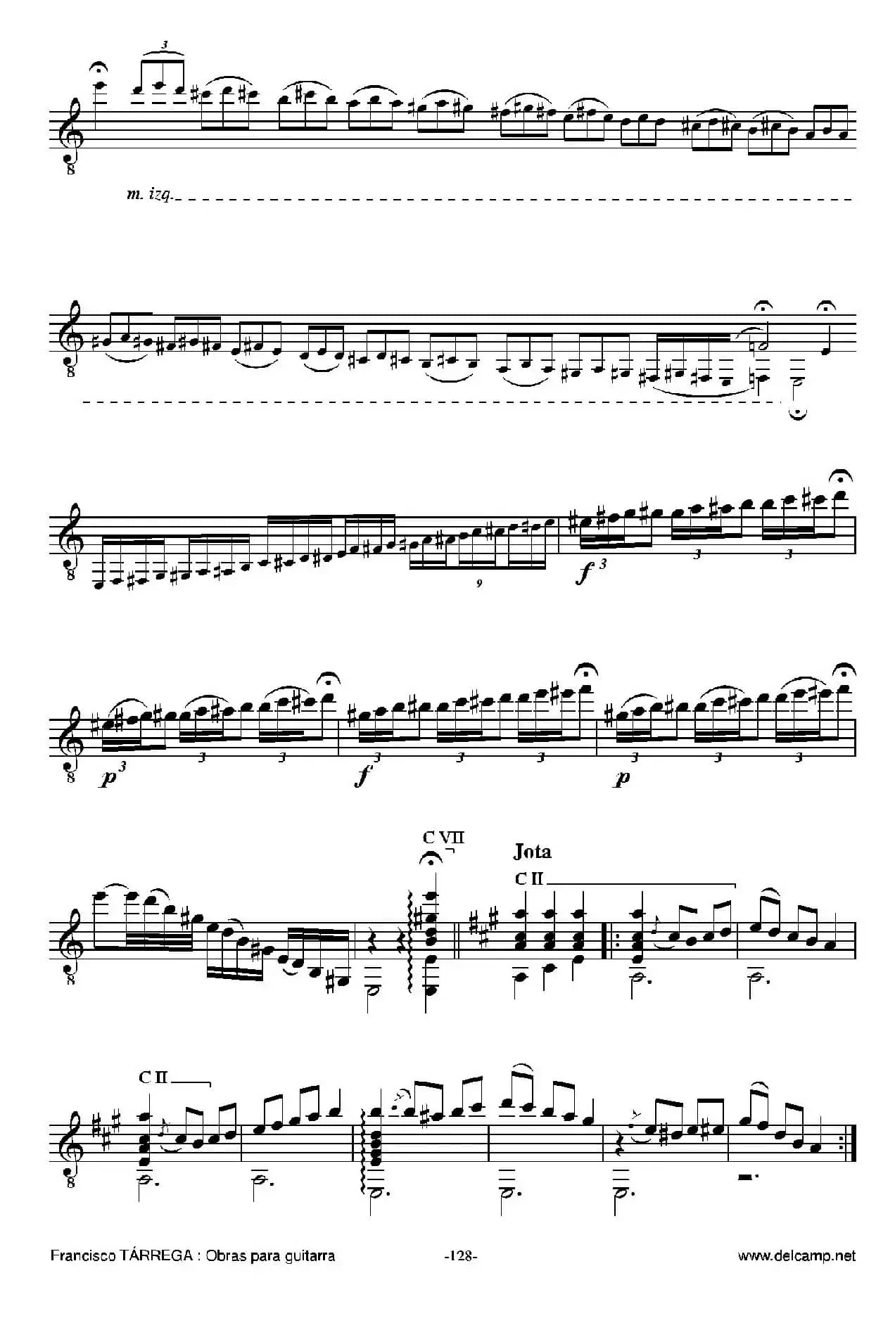 《塔雷加作品全集》第7部分（古典吉他）