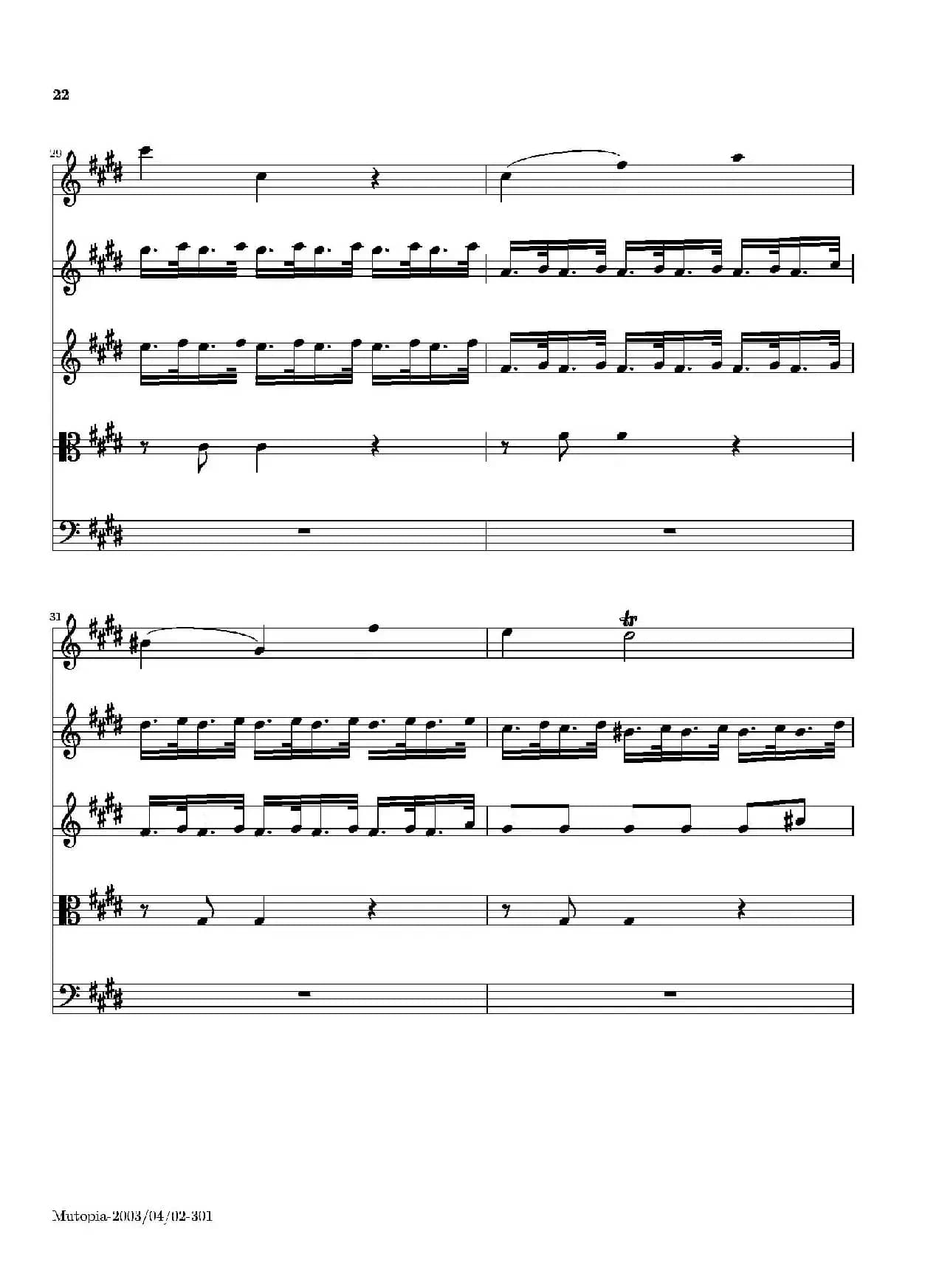 La Primavera·Spring（四季·春）（弦乐协奏曲总谱）