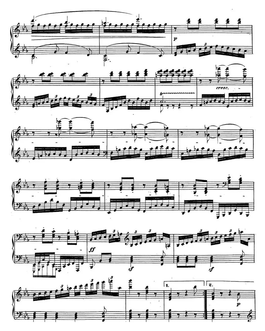 贝多芬钢琴奏鸣曲26 告别 降E大调 Op.81a E-flat major