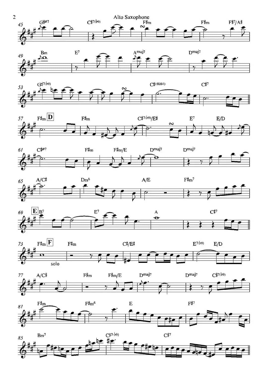 Bossa Real（中音萨克斯）