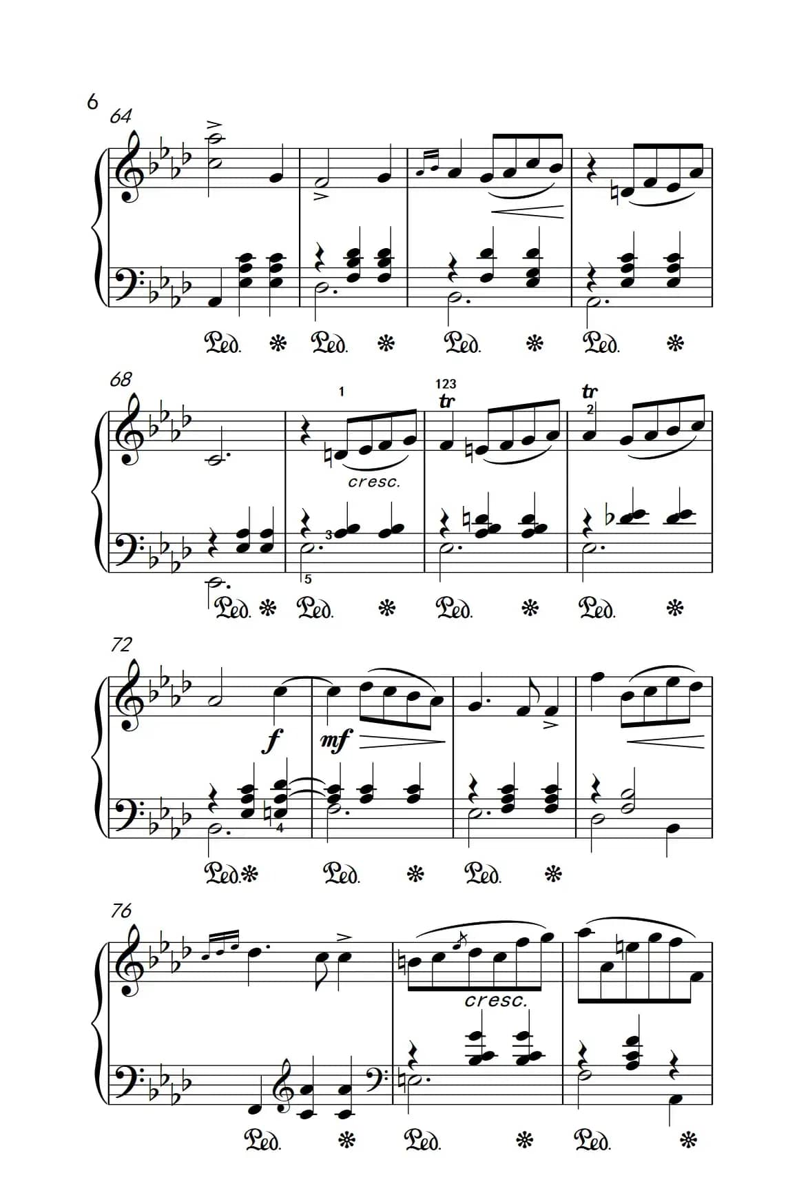 第七级2.圆舞曲 Opus posth.70 No.2（中央音乐学院 钢琴（业余）考级教程 7-9级）