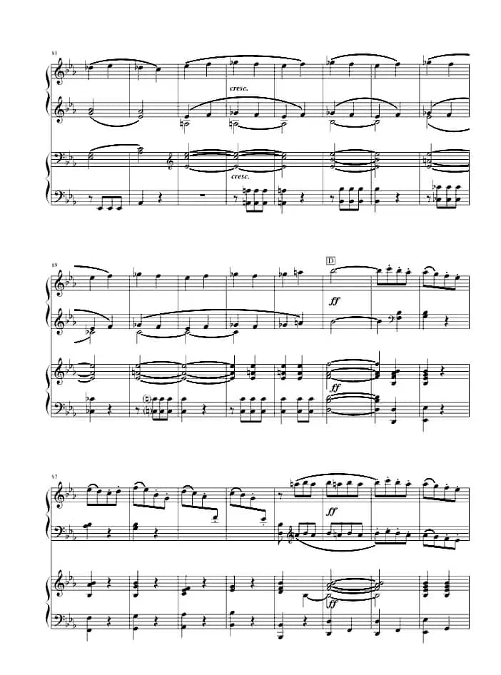 《命运》第一乐章（双钢琴）