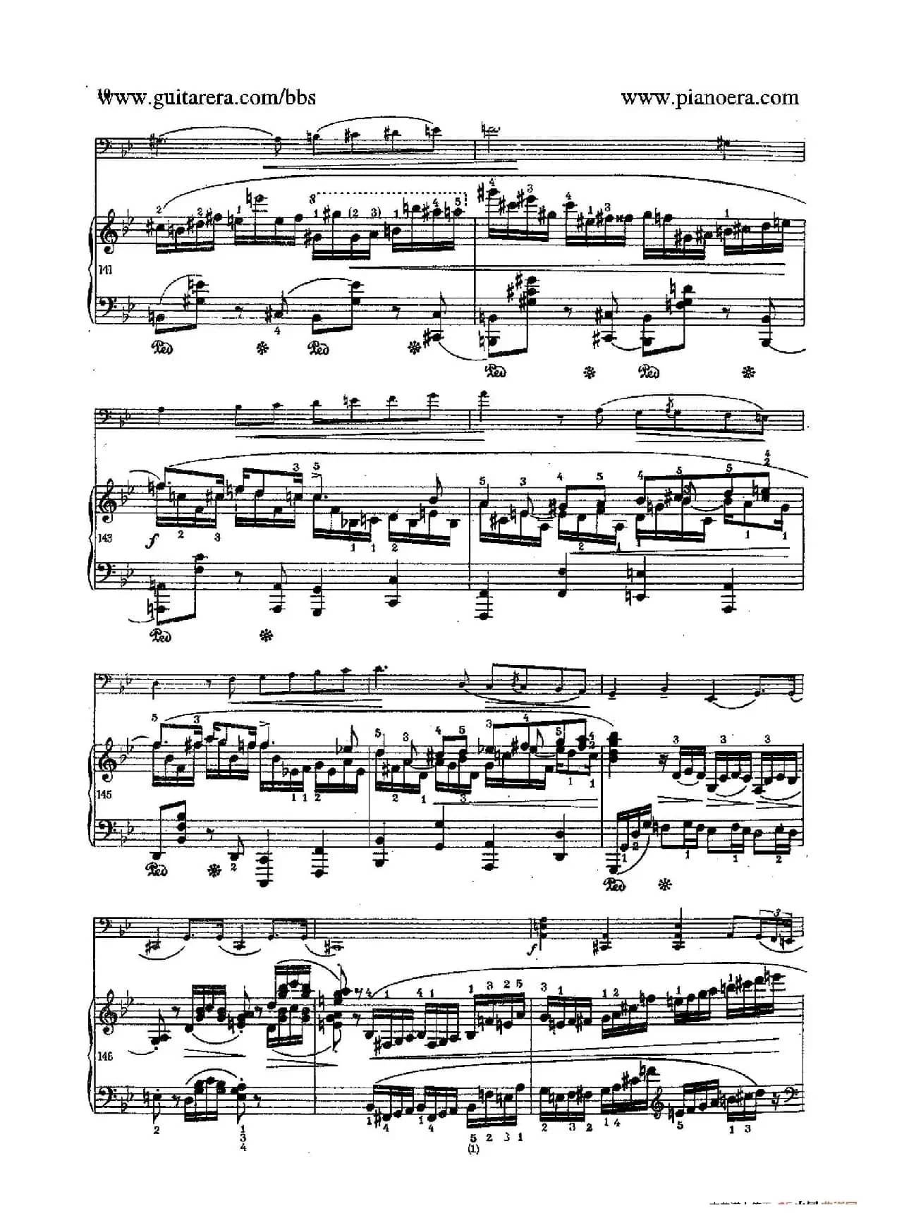 Sonata for Cello and Piano in g Minor Op.65（g小调大提琴奏鸣曲·大提琴+钢琴）