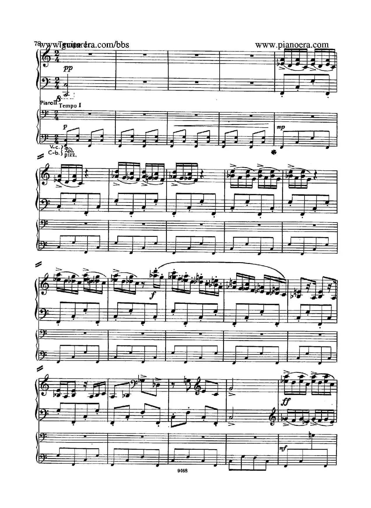 Piano Concerto in D-flat Major Op.37（降D大调钢琴协奏曲·Ⅲ·双钢琴）