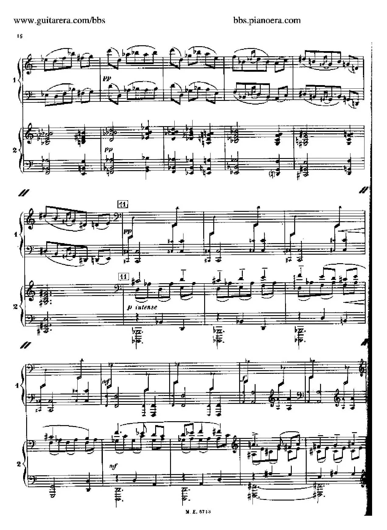 Sonata for Two Pianos（双钢琴奏鸣曲）