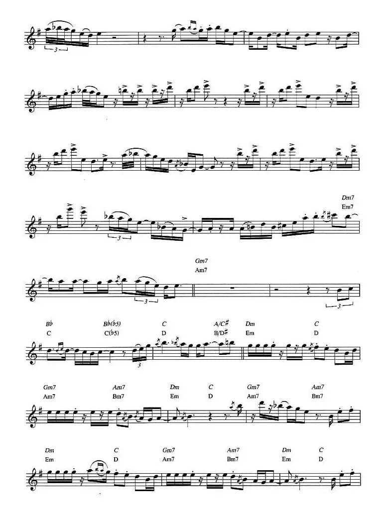 Dave Koz - All I see is you（原版次中萨克斯谱）