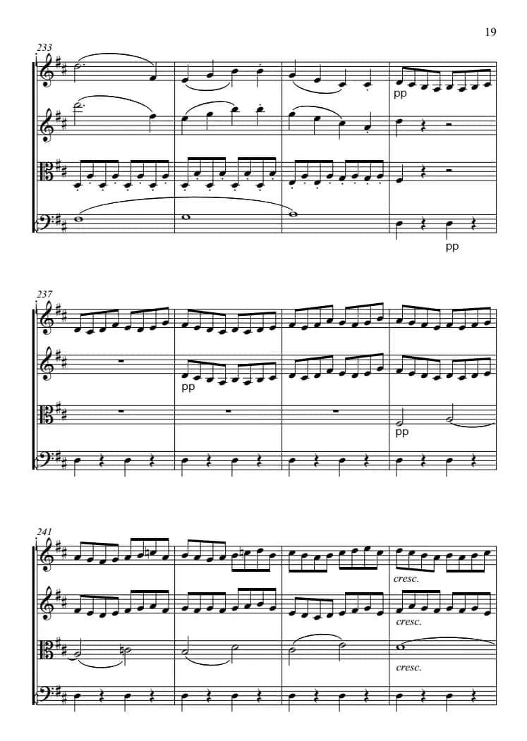 费加罗的婚礼（弦乐四重奏）